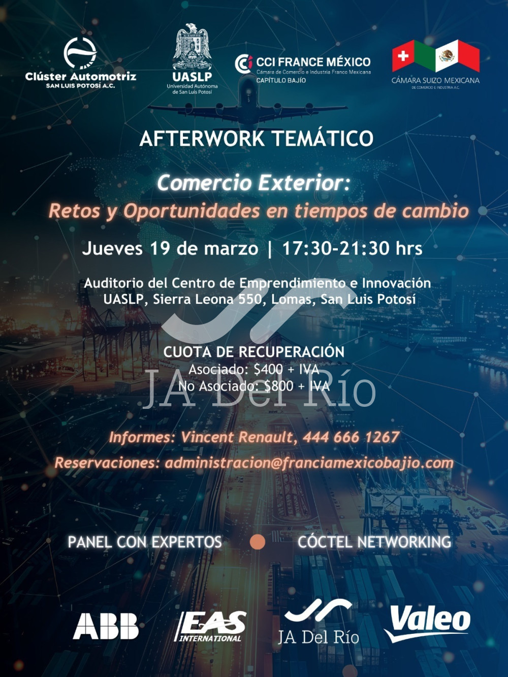 Afterwork Comercio Exterior: Retos y Oportunidades en tiempos de cambio