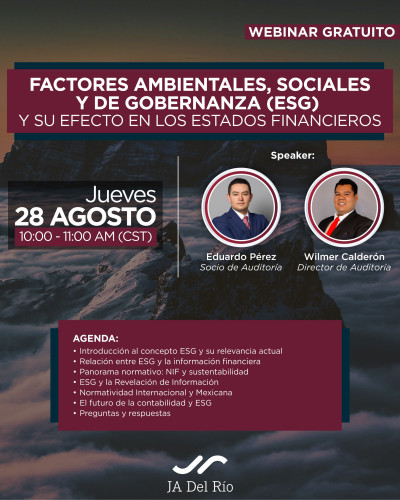 Impacto de los factores Ambientales, Sociales y de Gobernanza (ESG) y el efecto a la información financiera