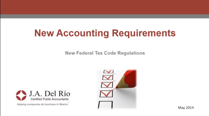 Webinar New Accounting Requirements Video